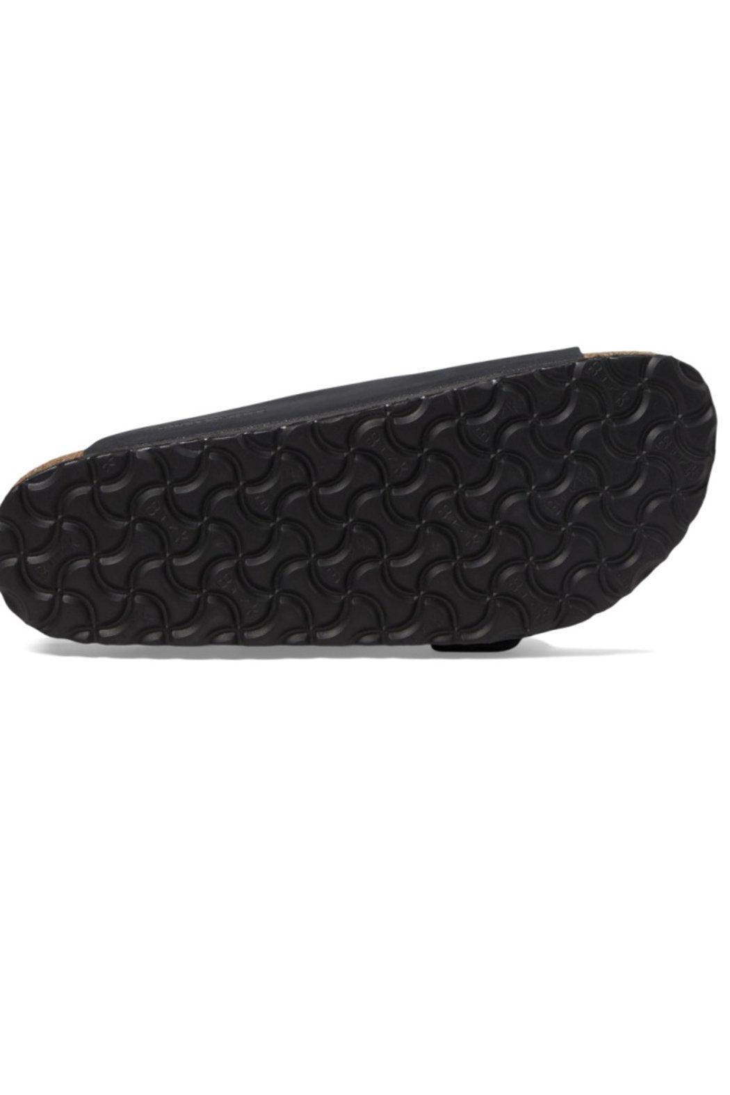 Birkenstock Arizona Big Buckle Oiled Leather Narrow Width in Black Product Image