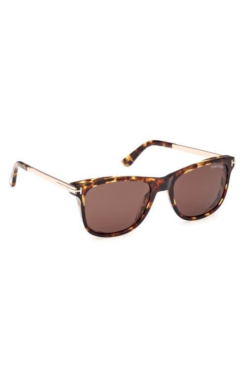 TOM FORD Sinatra Ft1104 52e In Vintage Havana/t Logo Product Image