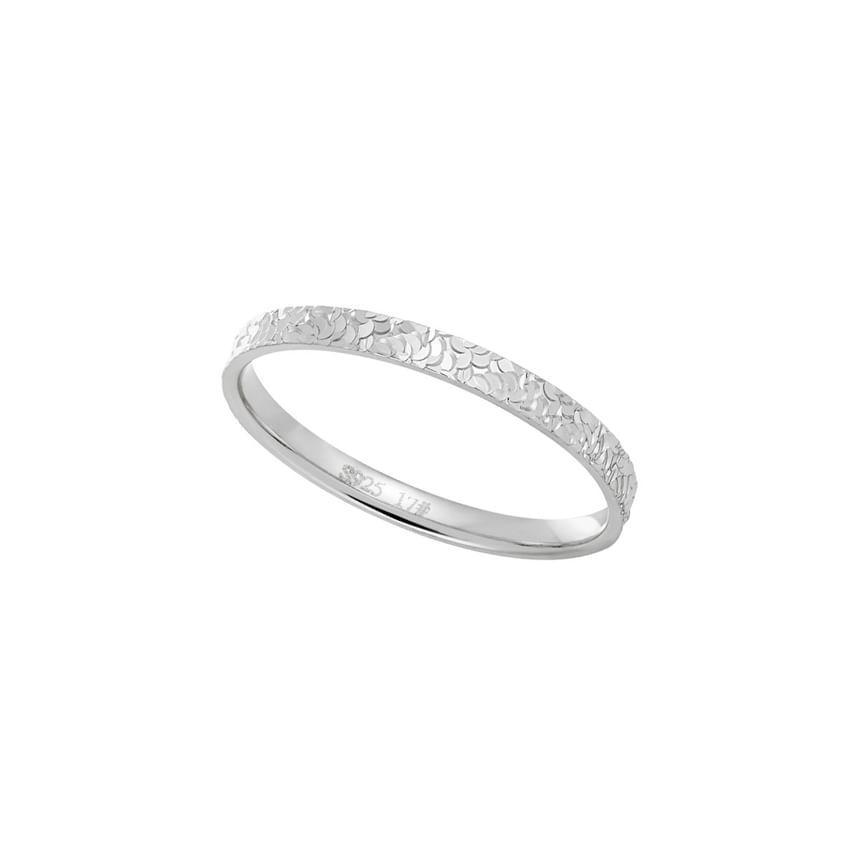 925 Sterling Silver Textured Ring Product Image