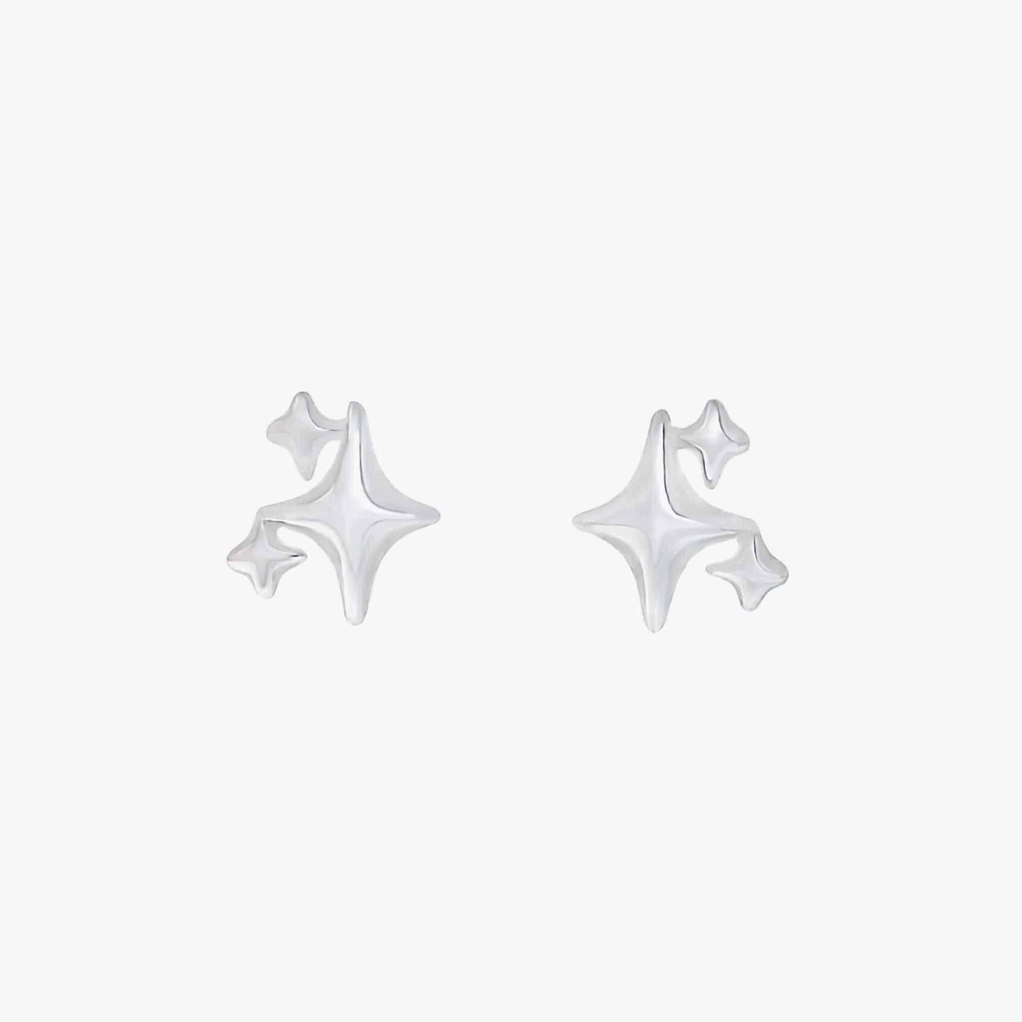 THREE STAR EARRING STUD Product Image