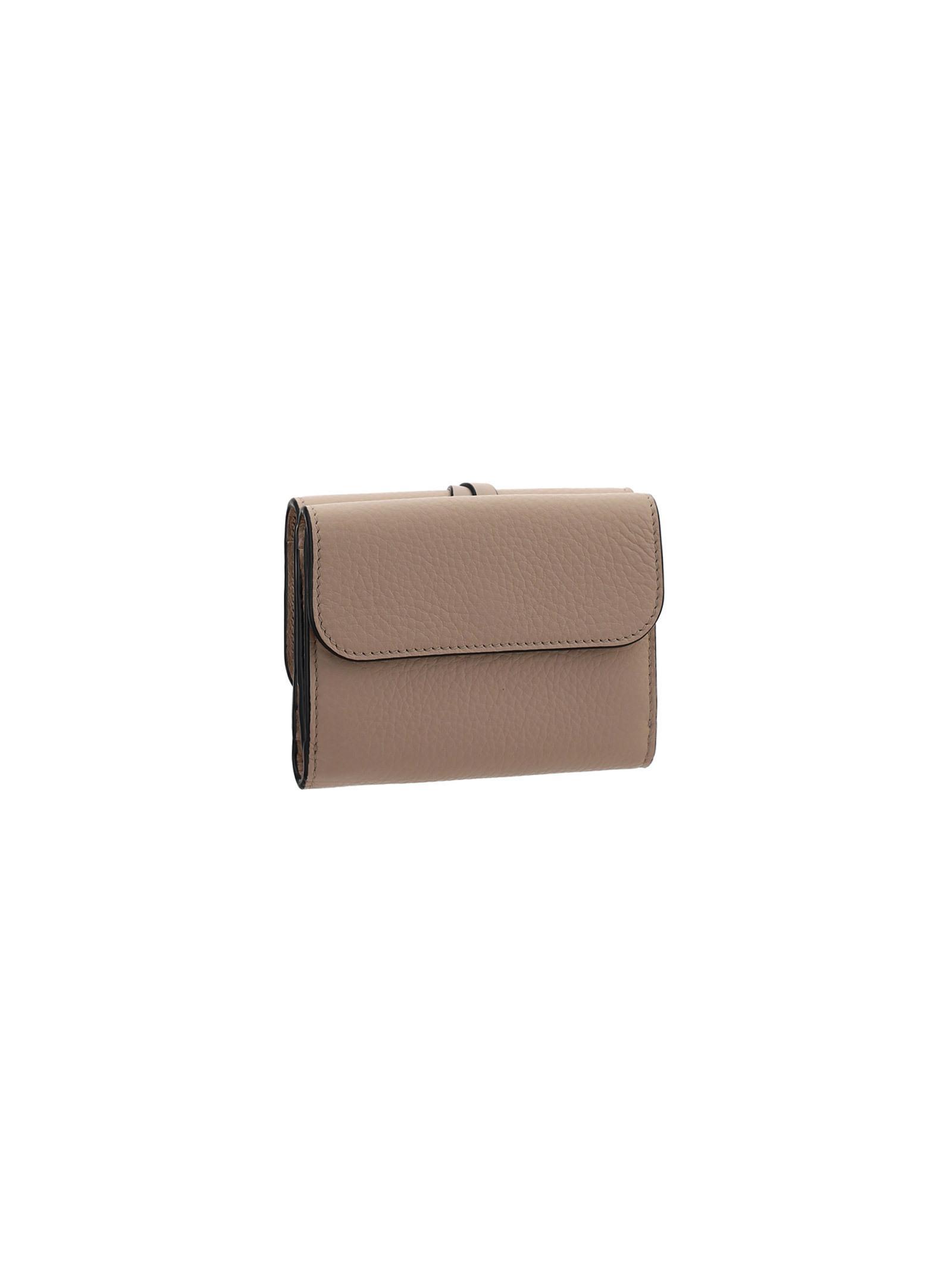 CHLOÉ Alphabet Trifold Wallet In Brown Product Image