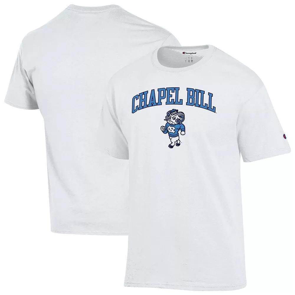 Men's  Champion  White North Carolina Tar Heels Chapel Bill Mascot T-Shirt, Size: XL Product Image