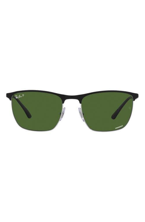 Ray-Ban Mens Jeffery Square 55mm Polarized Sunglasses Product Image