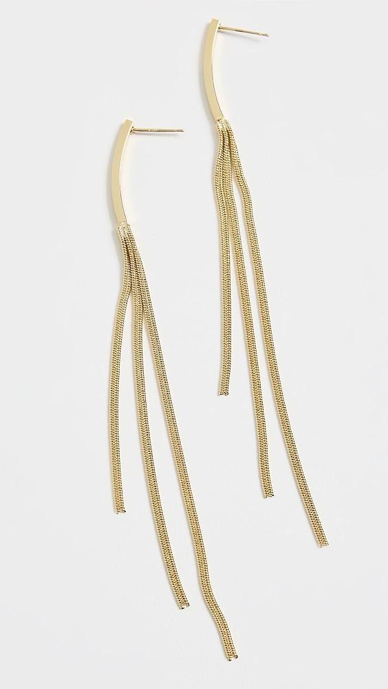 SHASHI Gold Silk Earrings | Shopbop Product Image