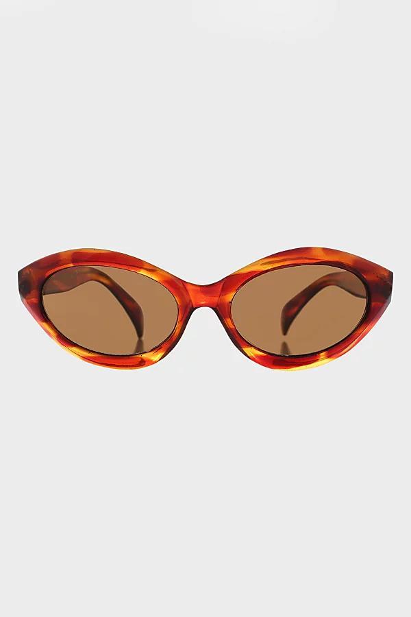 Sunglass Museum Vintage Fagan Curved Cat Eye Sunglasses Womens at Urban Outfitters Product Image