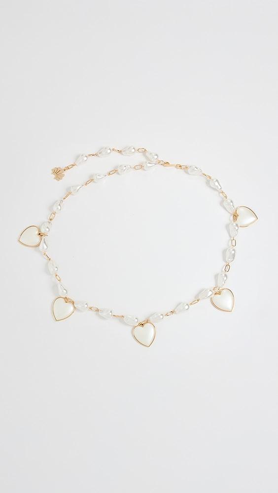 Lele Sadoughi Heart Charm Chain Belt | Shopbop Product Image