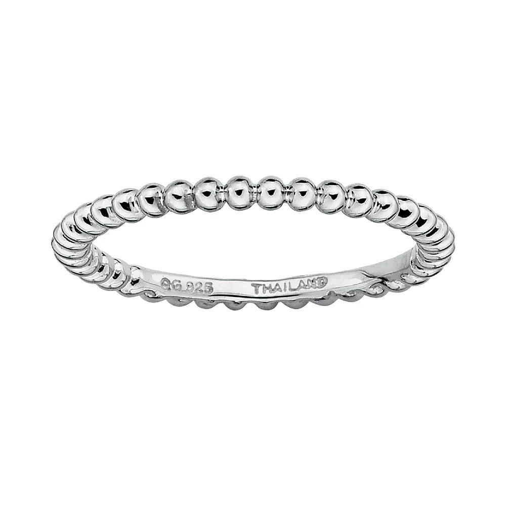 Stacks & Stones Sterling Silver Bead Stack Ring, Women's, Size: 10 Product Image