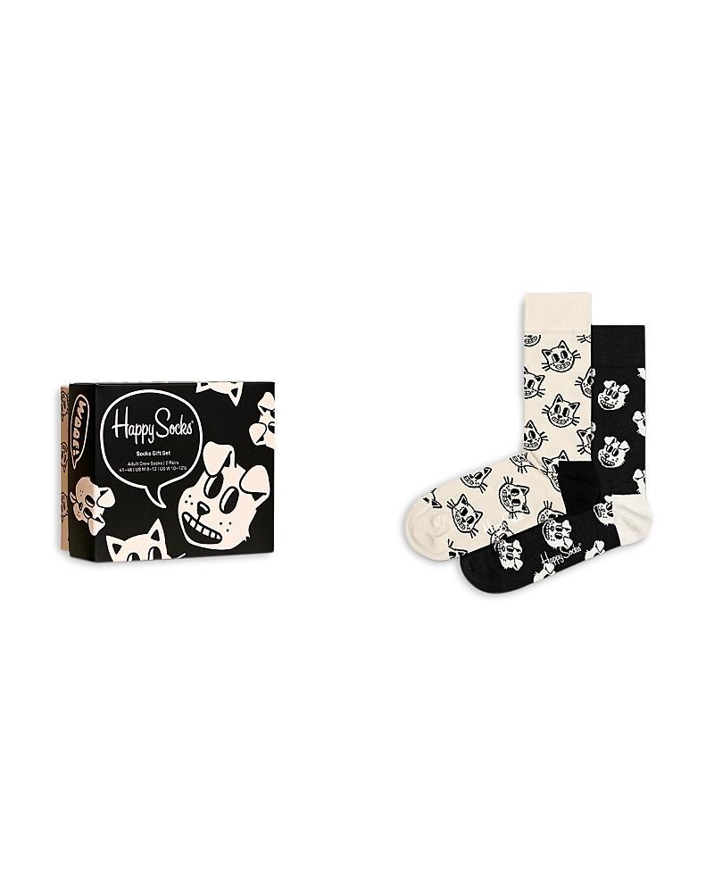 Happy Socks Pets Cotton Blend Crew Socks Gift Box, Pack of 2 Product Image