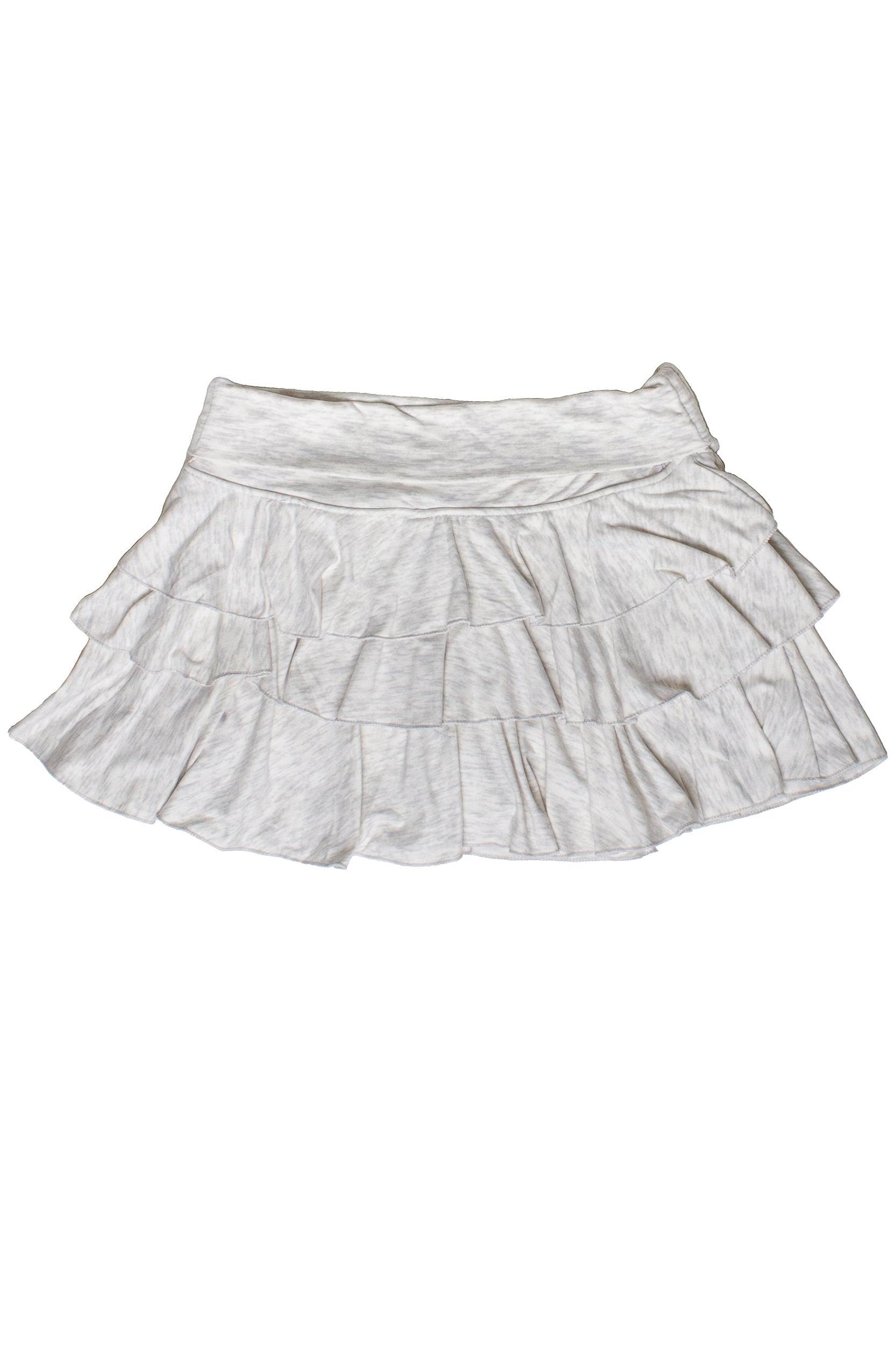 Drawstring Ruched Tiered Mini Skort Product Image