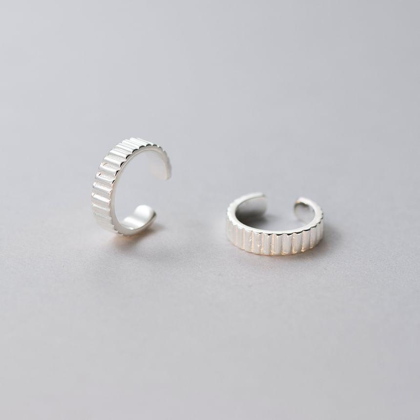 S925 Sterling Silver Gear Ear Cuff Product Image