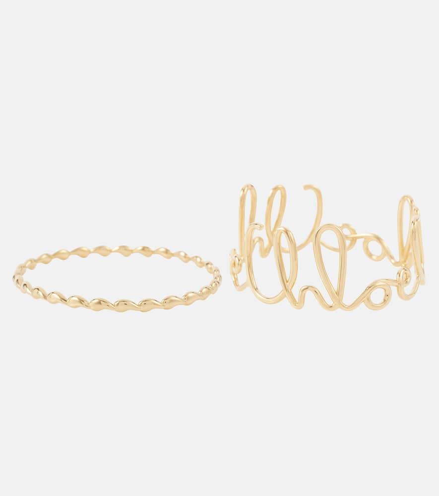 CHLOÉ Iconic Bangle Set In Gold Product Image