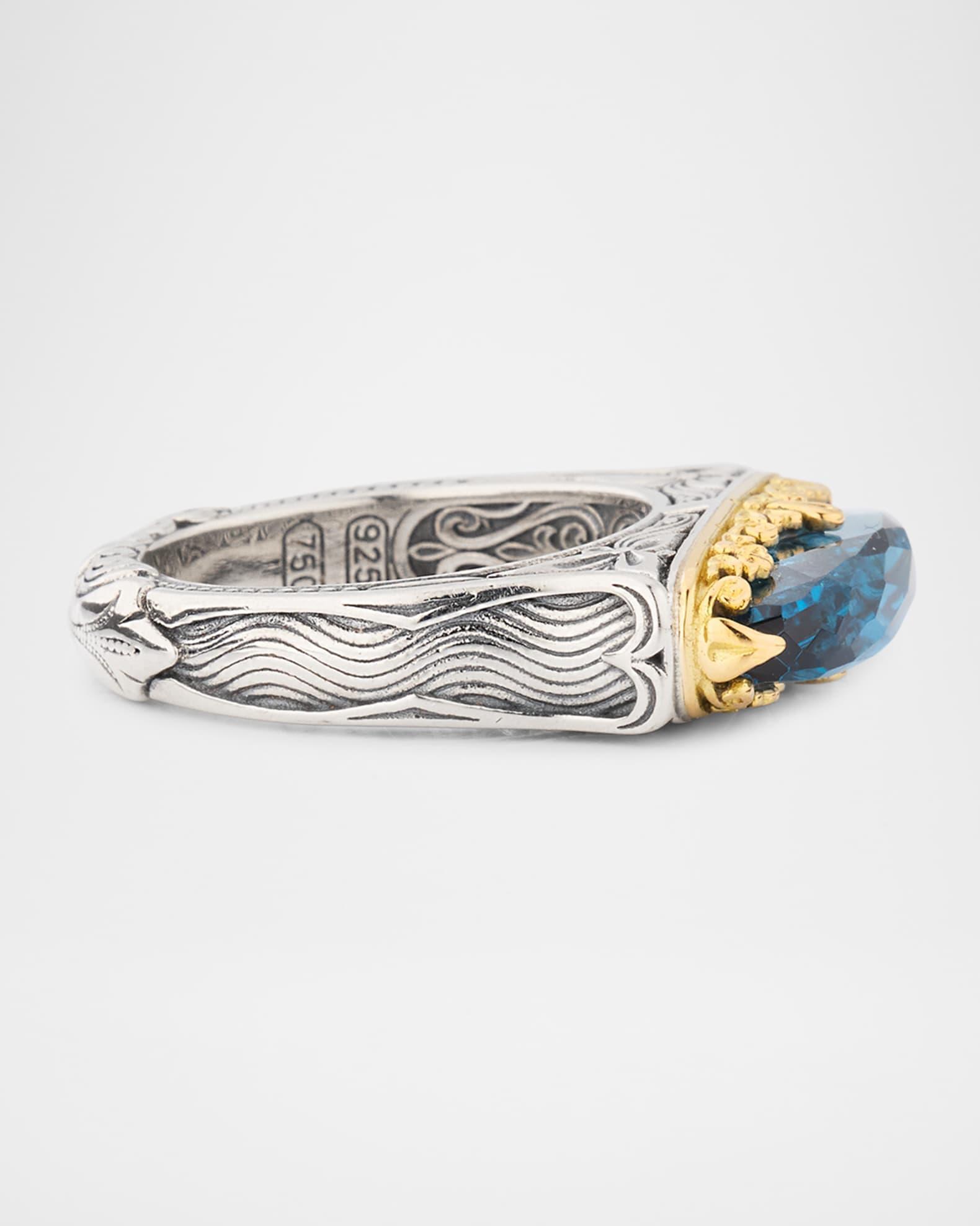 Kyma Blue Spinel Statement Ring Product Image