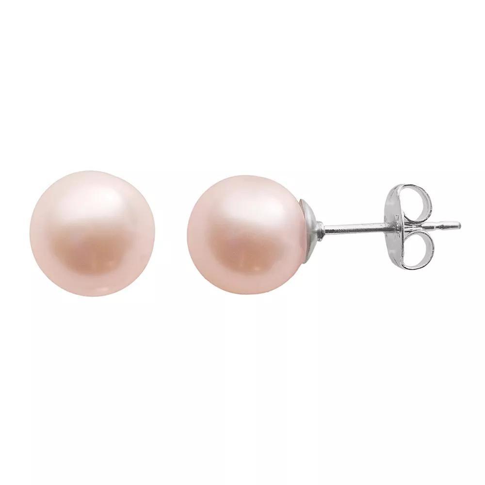 PearLustre by Imperial Dyed Freshwater Cultured Pearl Sterling Silver Stud Earrings, Womens, Blush Product Image