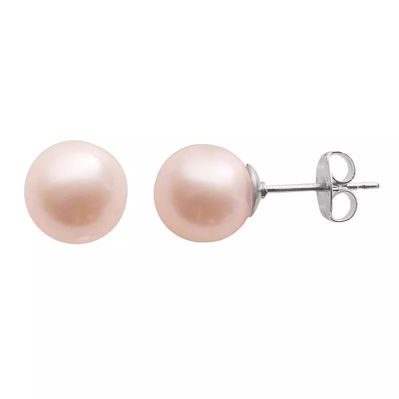 PearLustre by Imperial Dyed Freshwater Cultured Pearl Sterling Silver Stud Earrings, Womens, Blush Product Image