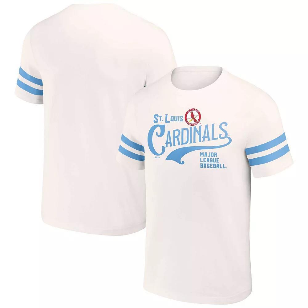 Men's Darius Rucker Collection by Fanatics Cream St. Louis Cardinals Yarn Dye Vintage T-Shirt, Size: Small, Beige Product Image