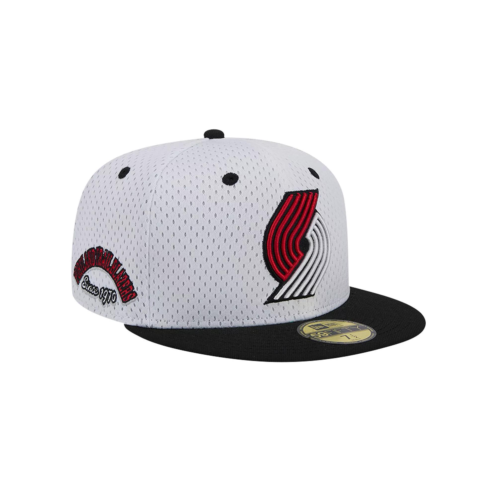 Men's New Era White/Royal Golden State Warriors Throwback 2Tone 59FIFTY Fitted Hat, Size: 7 1/2 Product Image