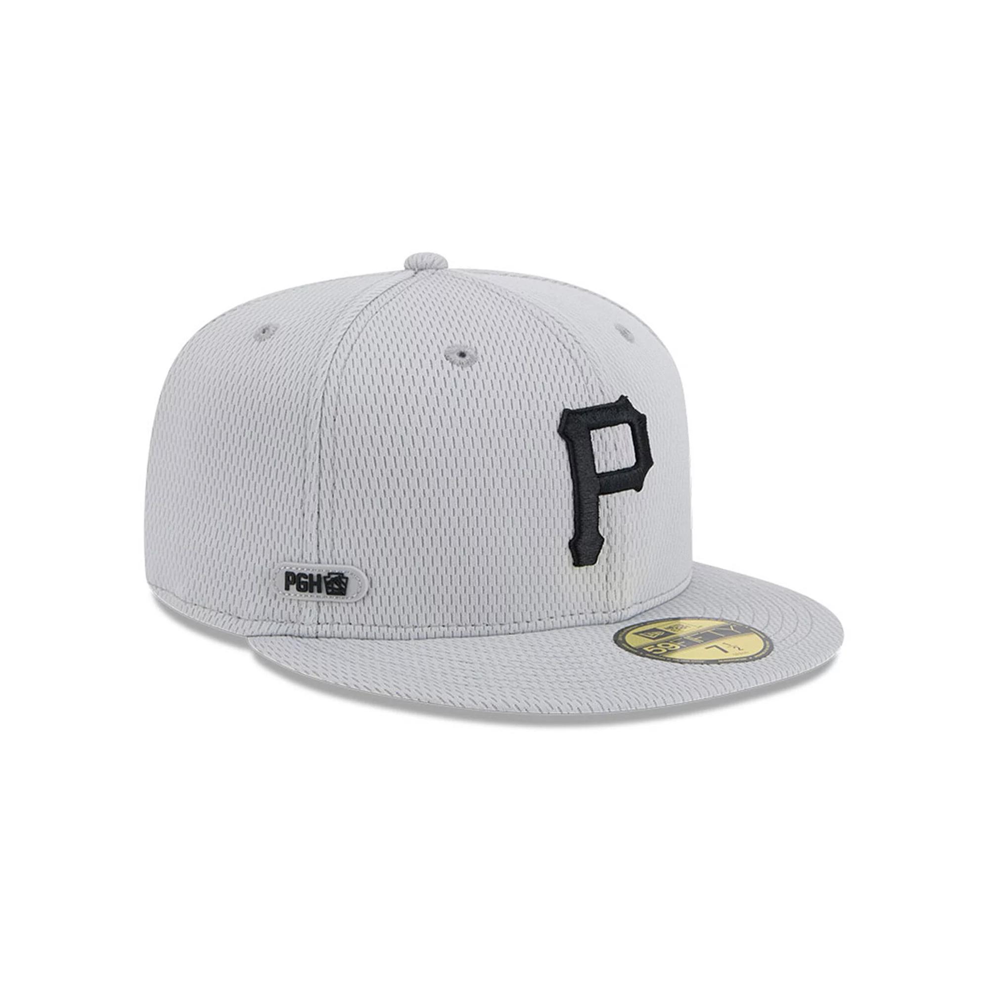 Men's New Era Gray Pittsburgh Pirates 2025 MLB Clubhouse 59FIFTY Fitted Hat, Size: 7 1/4, Grey Product Image