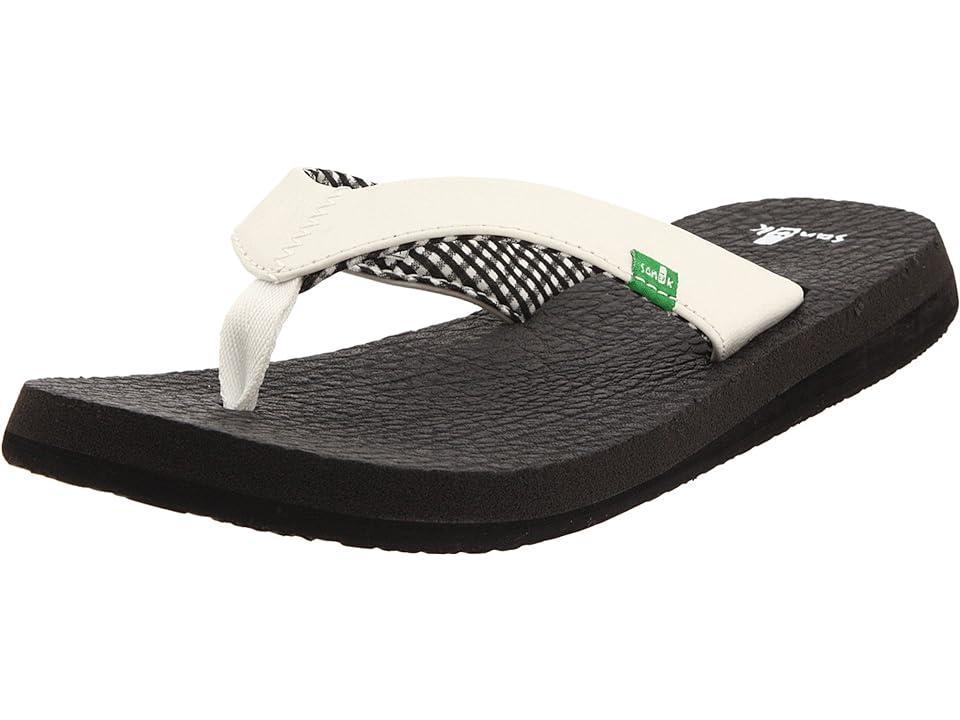 Sanuk Yoga Sandy White) Women's Shoes Product Image