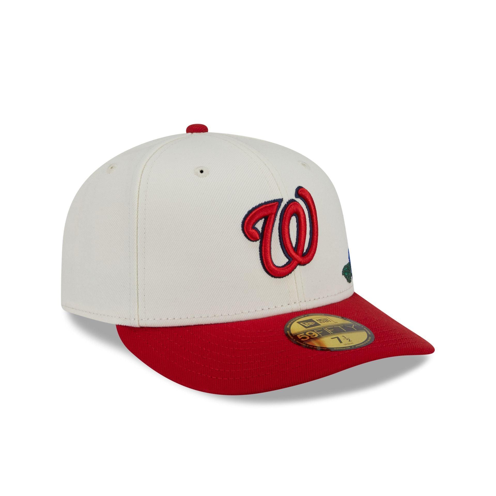 Washington Nationals Tonal Florals White 59FIFTY Fitted Hat Male Product Image