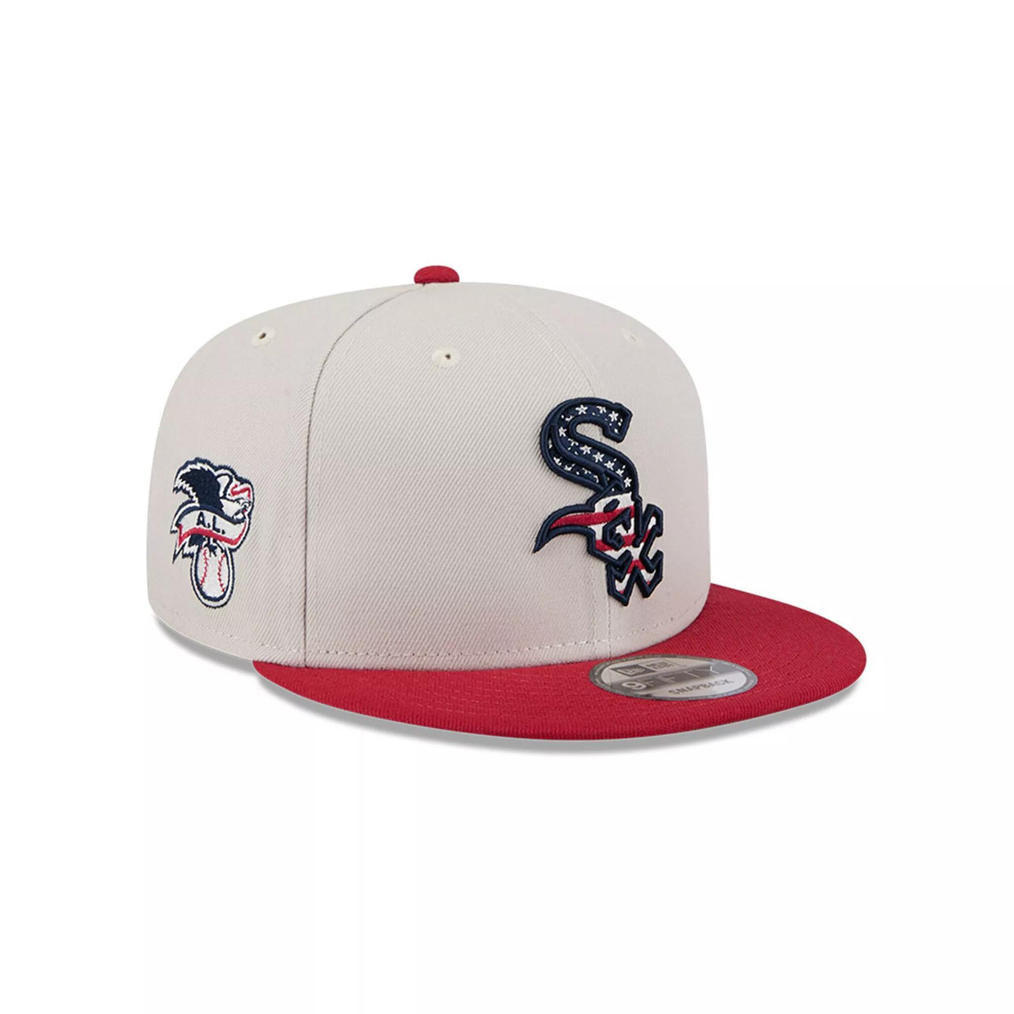 Men's New Era  Khaki/Red Chicago White Sox 2024 Fourth of July 9FIFTY Snapback Hat, Beig K Product Image