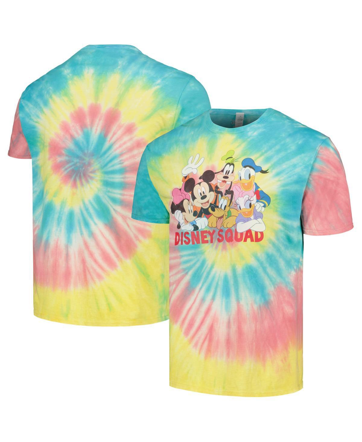 Men's Disney Mickey And Friends Disney Squad Wash Tee, Size: Medium, White Blue Product Image