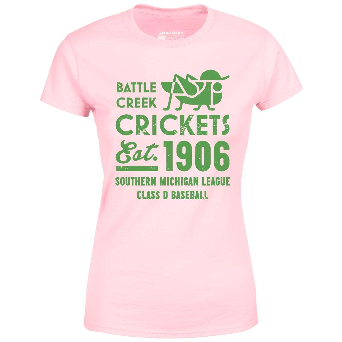 Battle Creek Crickets - Michigan - Vintage Defunct Baseball Teams - Women's T-Shirt Female Product Image