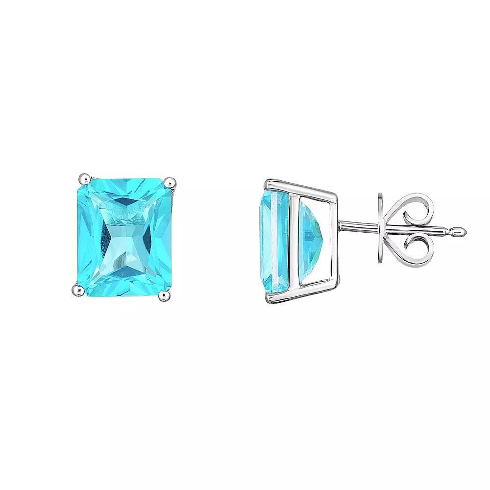 Sterling Silver Paraiba Mystic Topaz Earrings, Women's Product Image