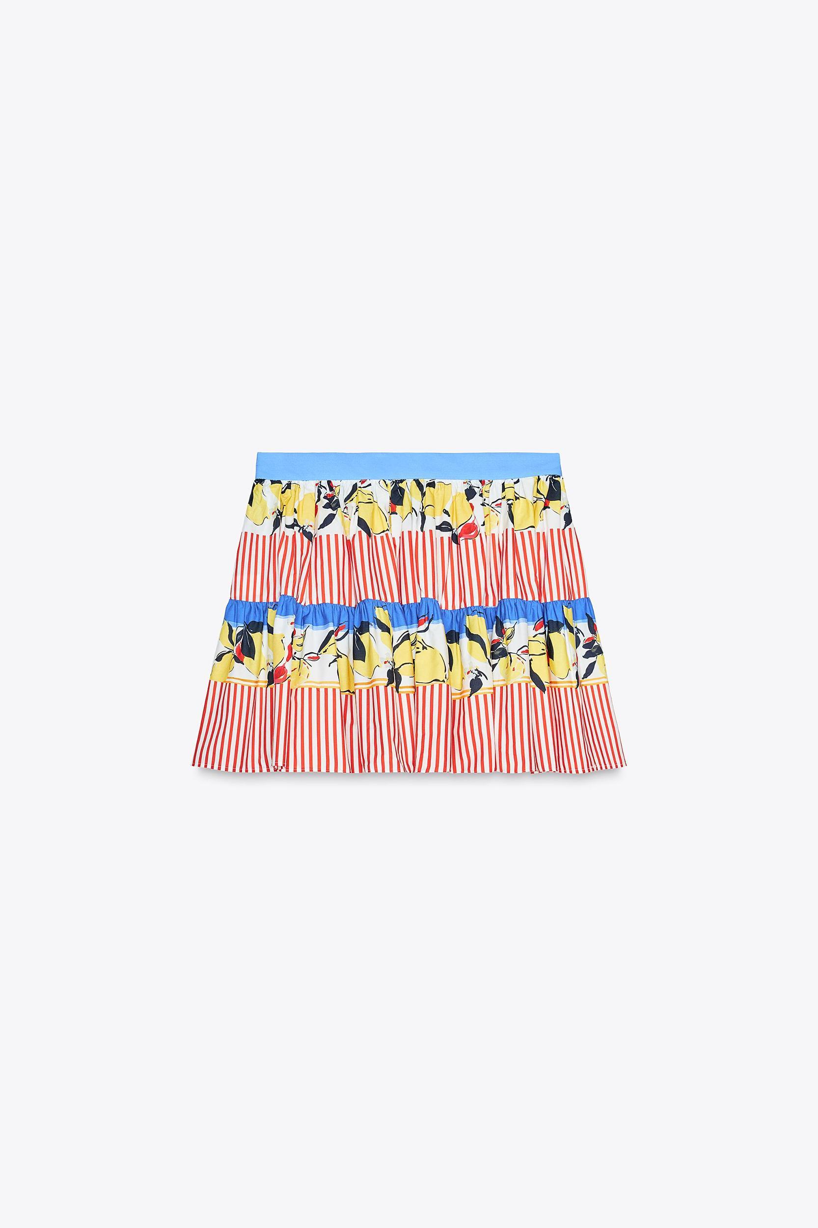 LEMON PRINT MINI SKIRT Product Image