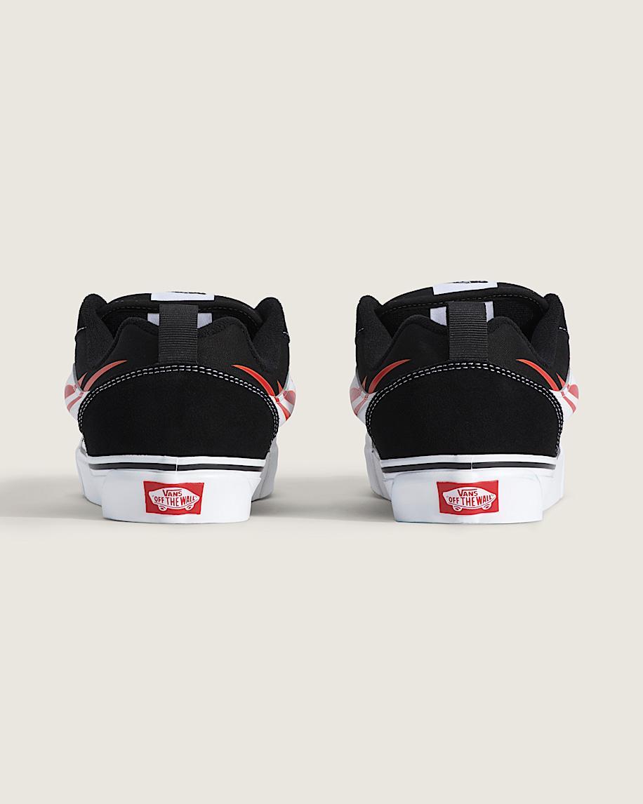 Knu Skool Shoe in Black / Red| Vans US Product Image