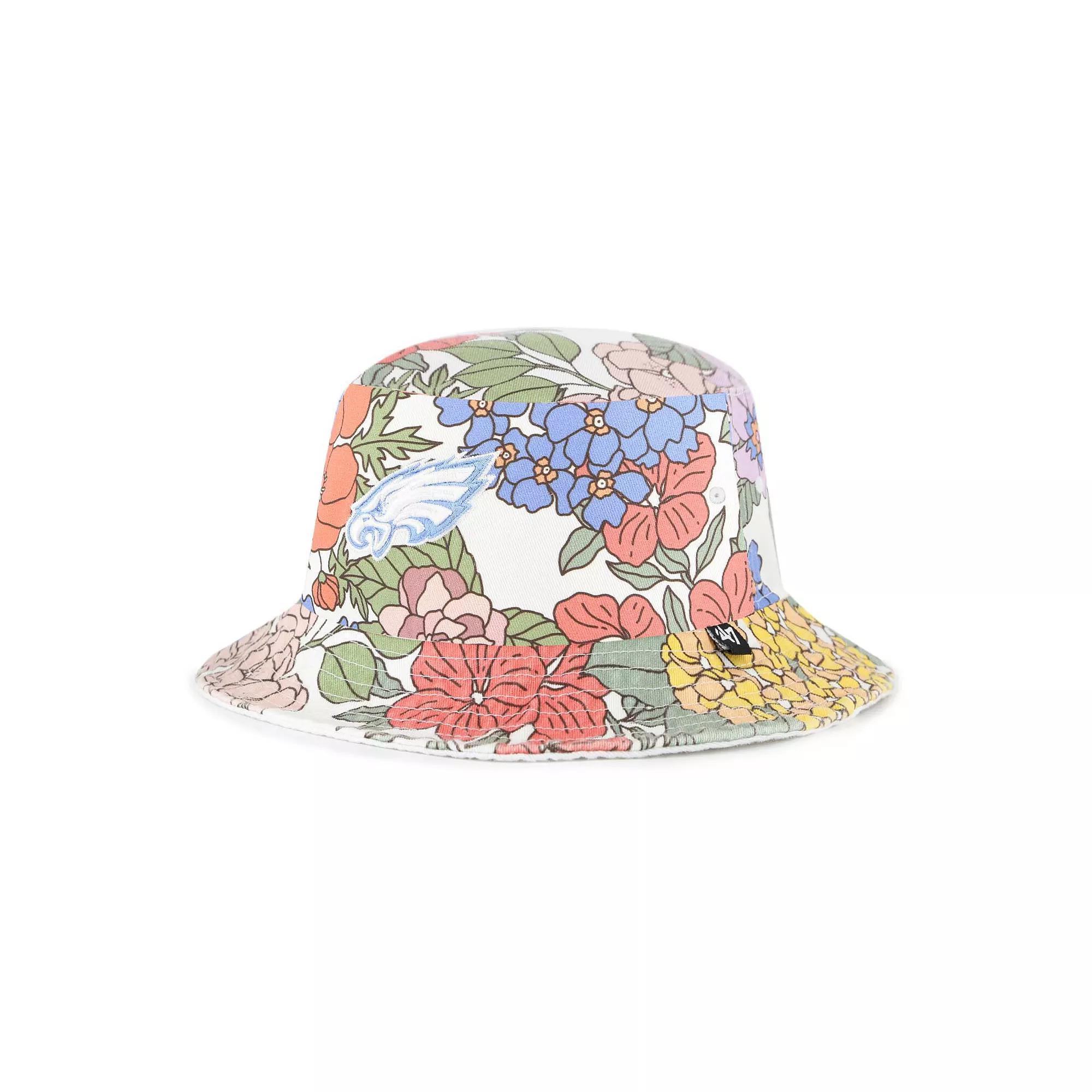 Women's '47 White Philadelphia Eagles Florentina Bucket Hat Product Image