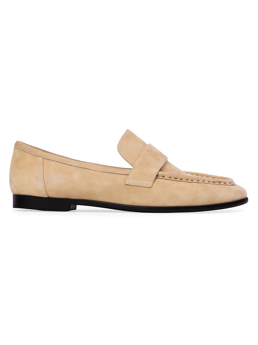 Black Suede Studio Womens Classic Loafer Flats Product Image