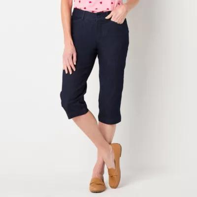 St. John's Bay Secretly Slender Womens Mid Rise Capri Pants Product Image