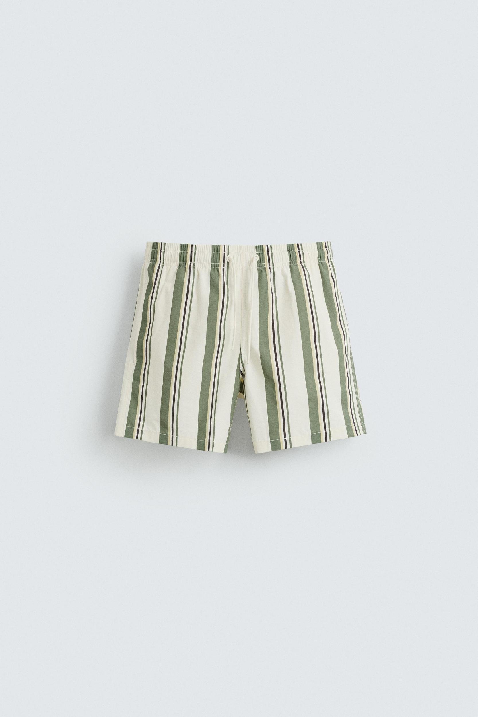 STRIPED MID-LENGTH SWIMSUIT Product Image