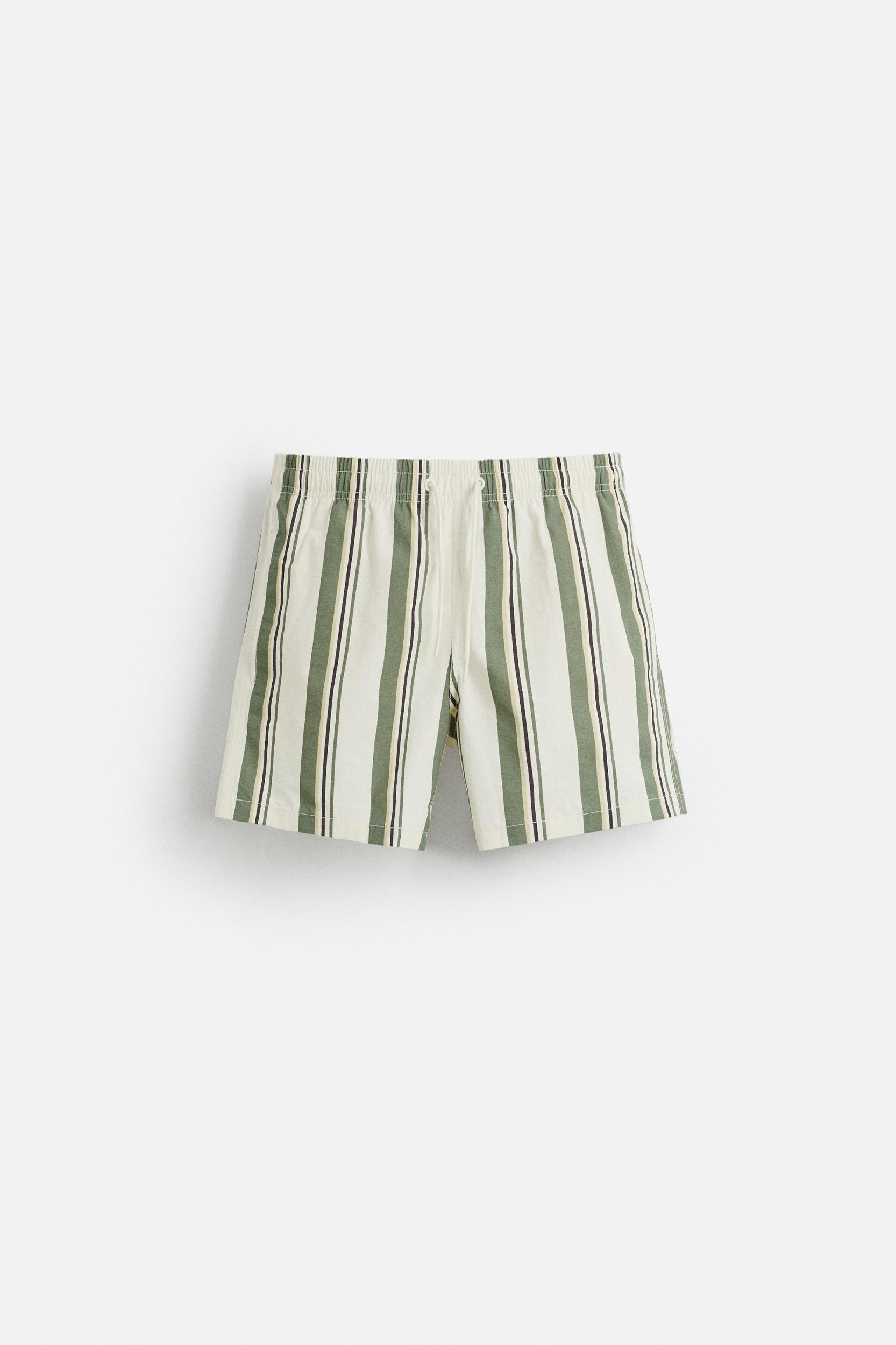 STRIPED MID-LENGTH SWIMSUIT Product Image