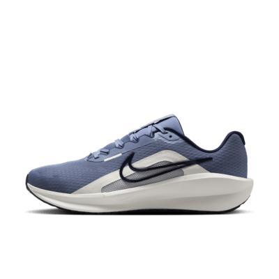 Nike Downshifter 13 Men's Road Running Shoes, Size: 15, White Grey Silver Product Image