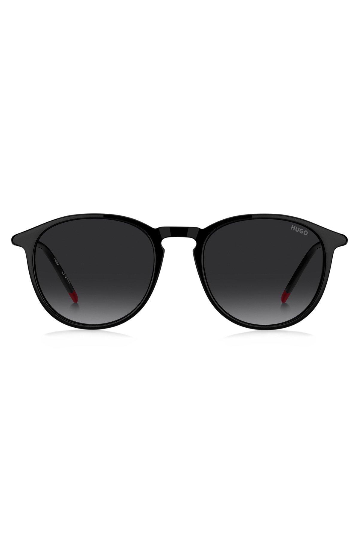 HUGO - Double-bridge sunglasses with metal-acetate temples Product Image