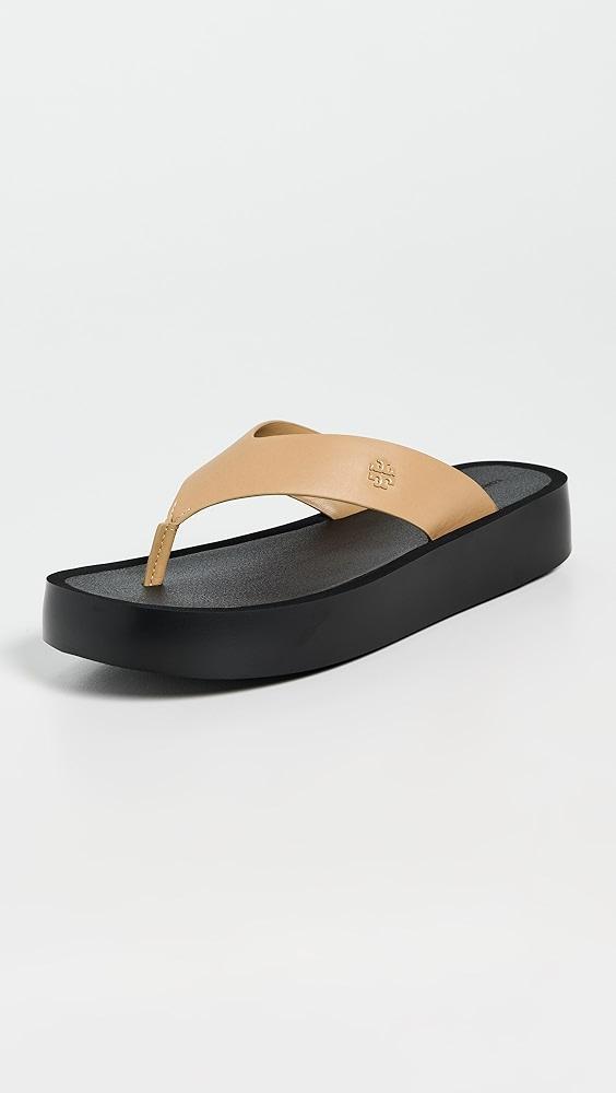 Tory Burch Leather Platform Flip Flops | Shopbop Product Image