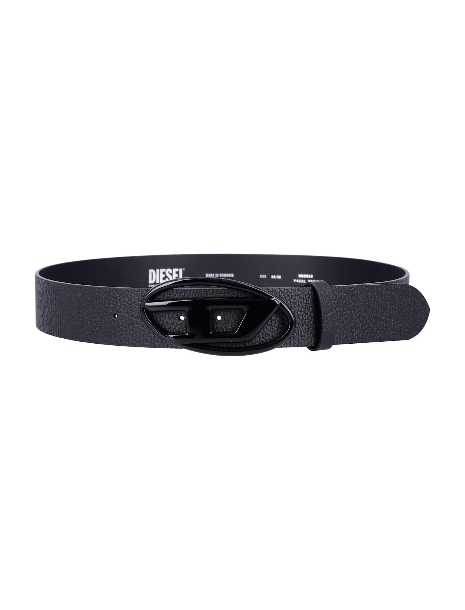 DIESEL Oval D Logo B-1dr Accessories In Black Product Image