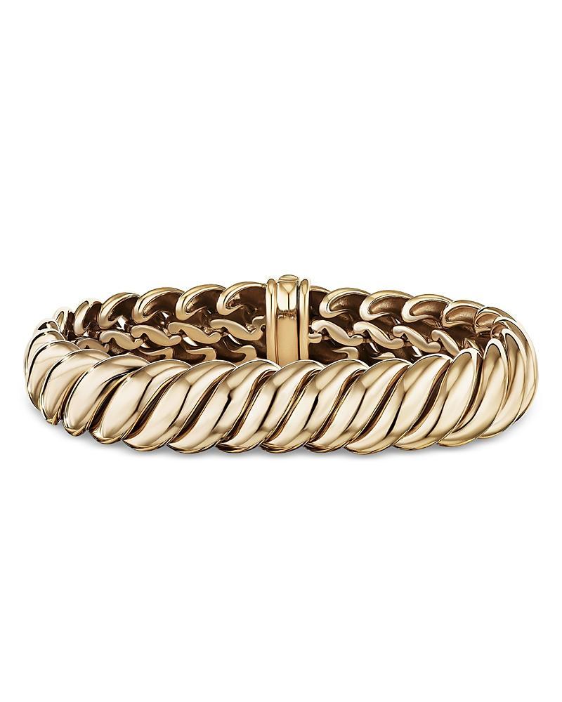 David Yurman Sculpted Cable Bracelet in 18K Yellow Gold Product Image