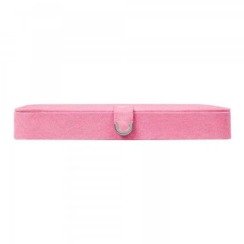 Mele and Co Cameron Plush Fabric Jewelry Box, Ring & Earring Organizer, Women's, Pink Product Image