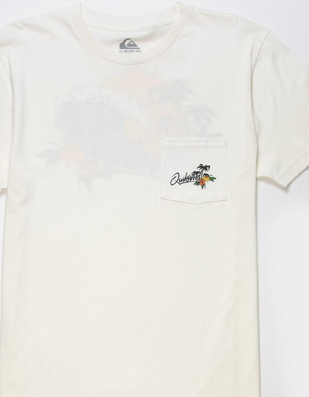 QUIKSILVER Bud Top To Bottom Mens Pocket Tee - CREAM Product Image