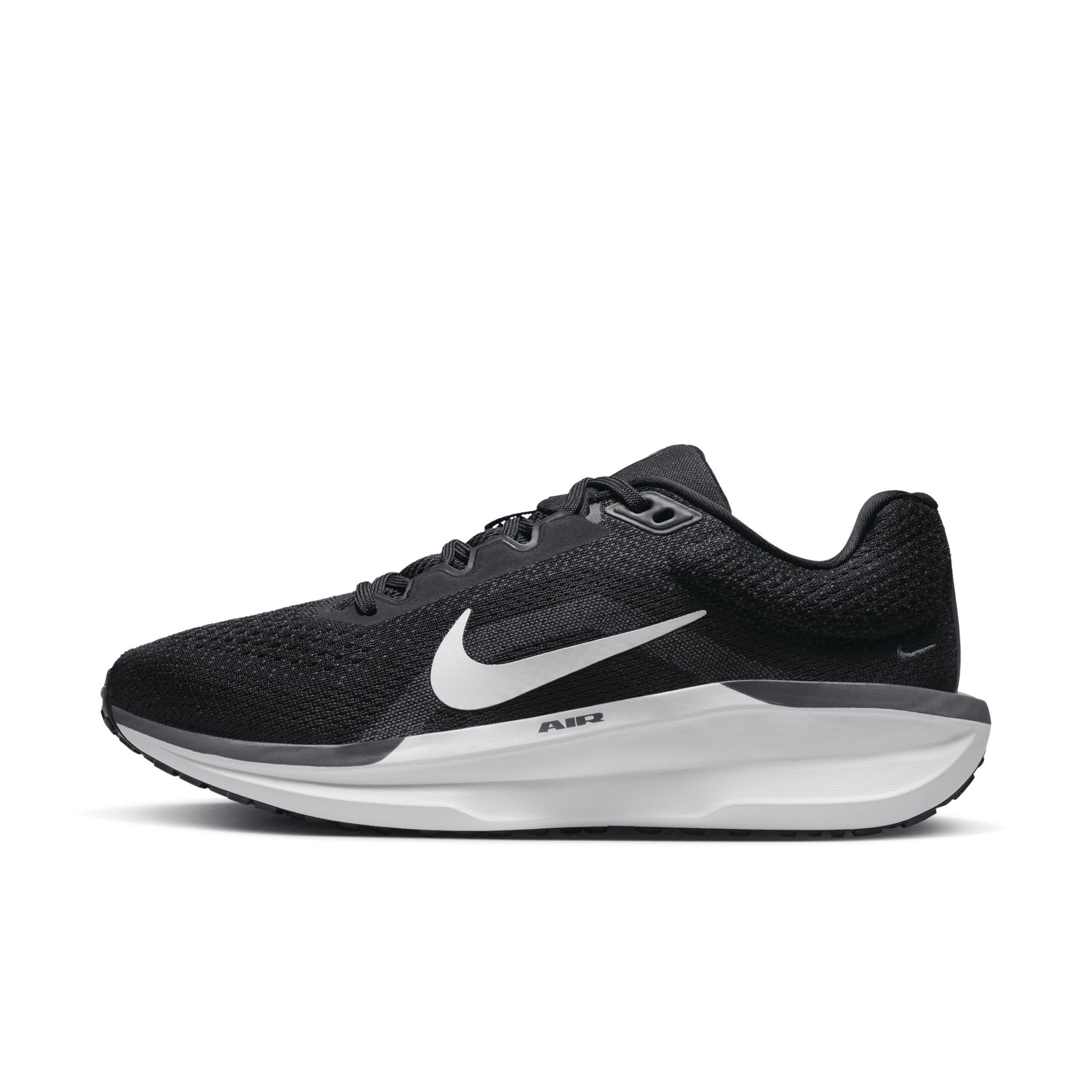 Nike Winflo 11 Women's Road Running Shoes, Size: 9, Black White Product Image