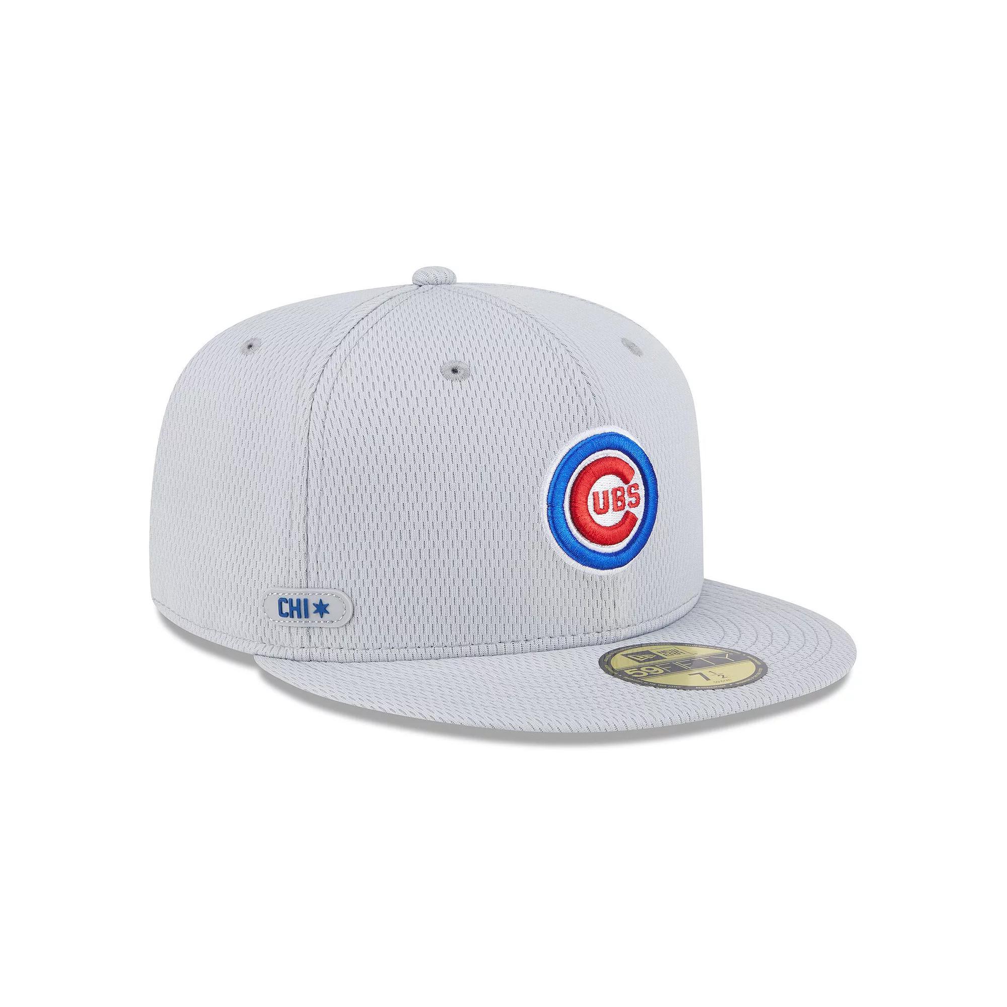 Men's New Era Gray Chicago Cubs 2025 MLB Clubhouse 59FIFTY Fitted Hat, Size: 7 5/8, Grey Product Image