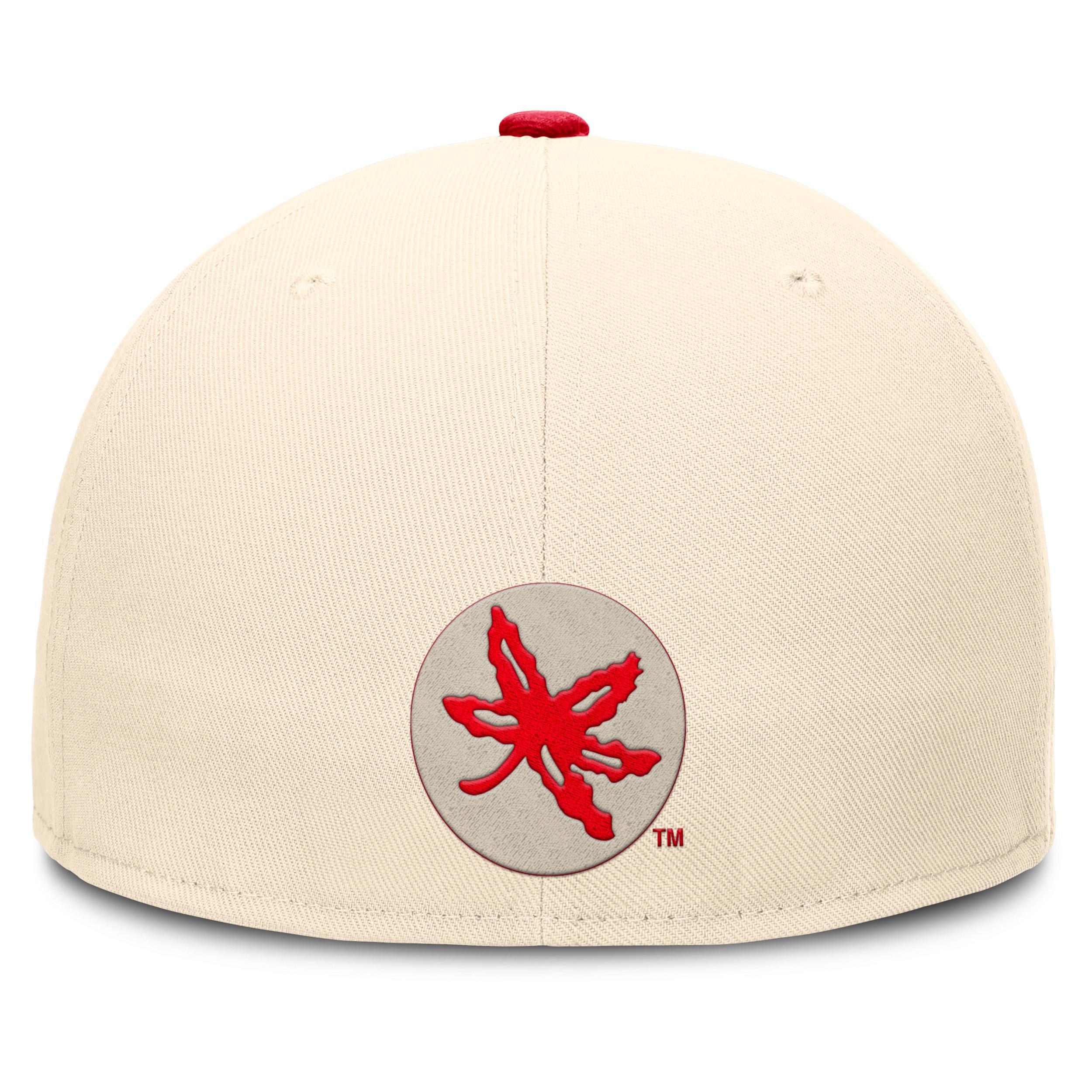 Ohio State Buckeyes Primetime True Nike Men's Dri-FIT College Fitted Hat Product Image