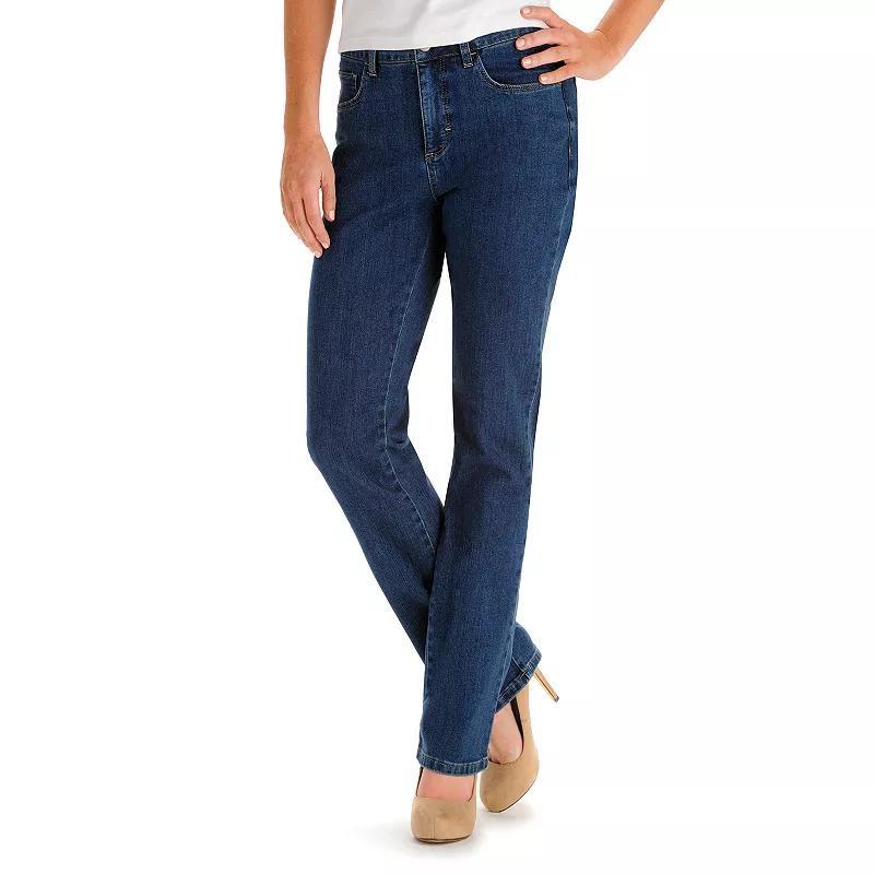 Women's Lee® Instantly Slims High Waisted Straight-Leg Jeans, Size: 4 Avg/Reg, Ellis Product Image