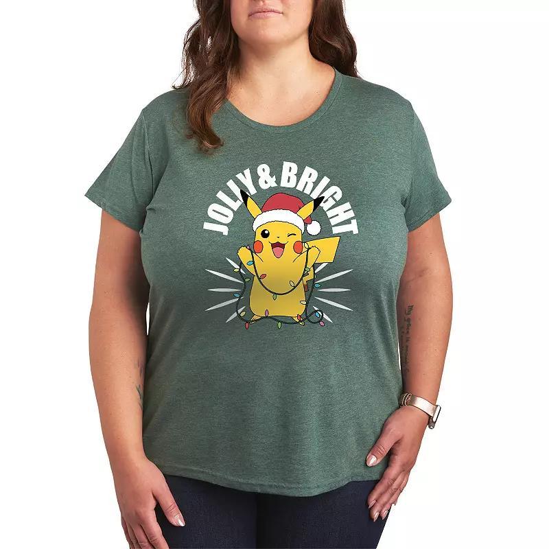 Plus Size Nickelodeon SpongeBob Squarepants Heartbreaker Graphic Tee, Womens Grey Royal Blue Product Image