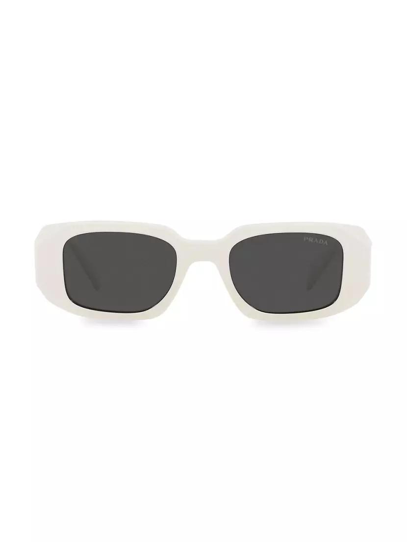 Mens Rectangle Acetate Logo Sunglasses Product Image