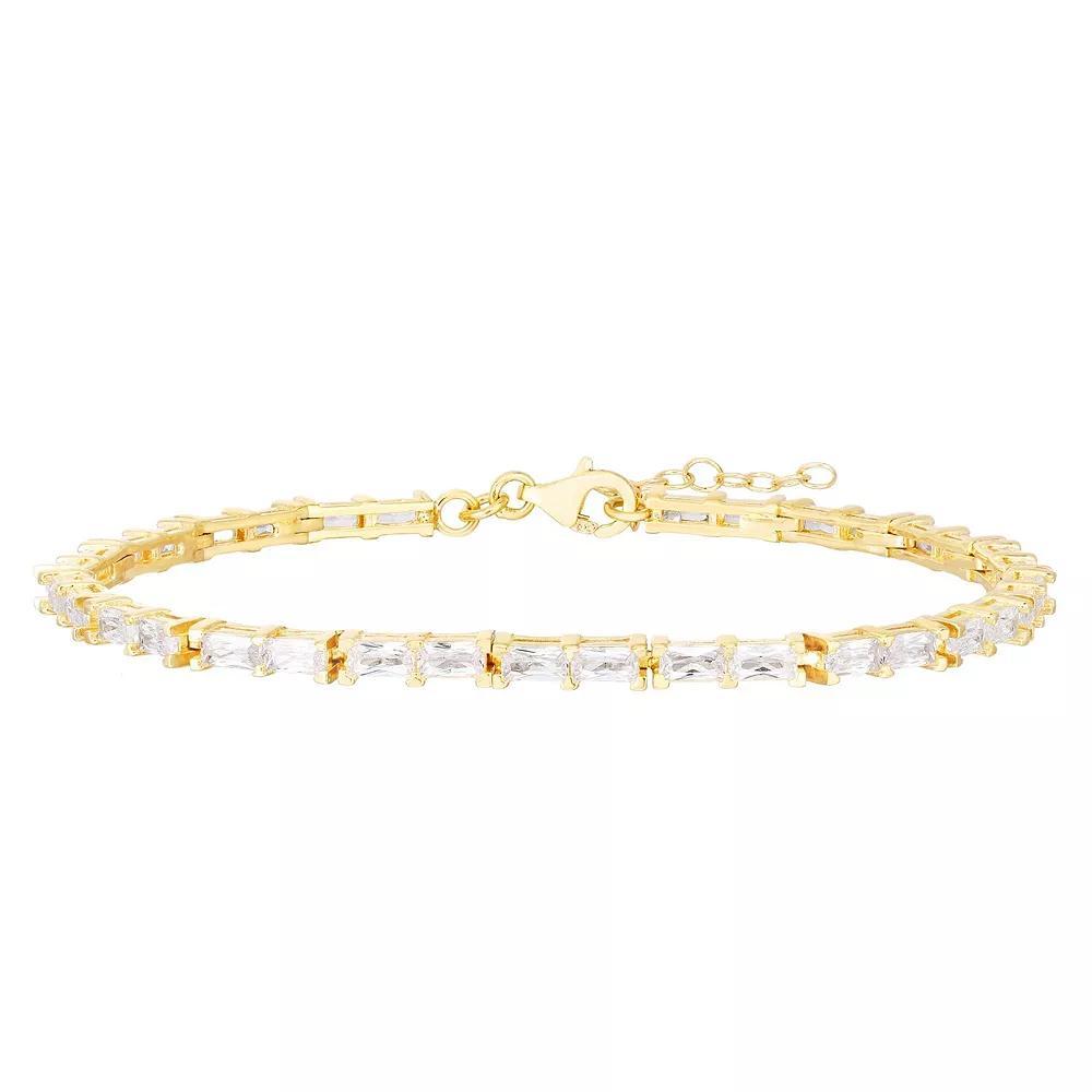 Sunkissed Sterling Cubic Zirconia Bracelet, Women's, Silver Tone Product Image
