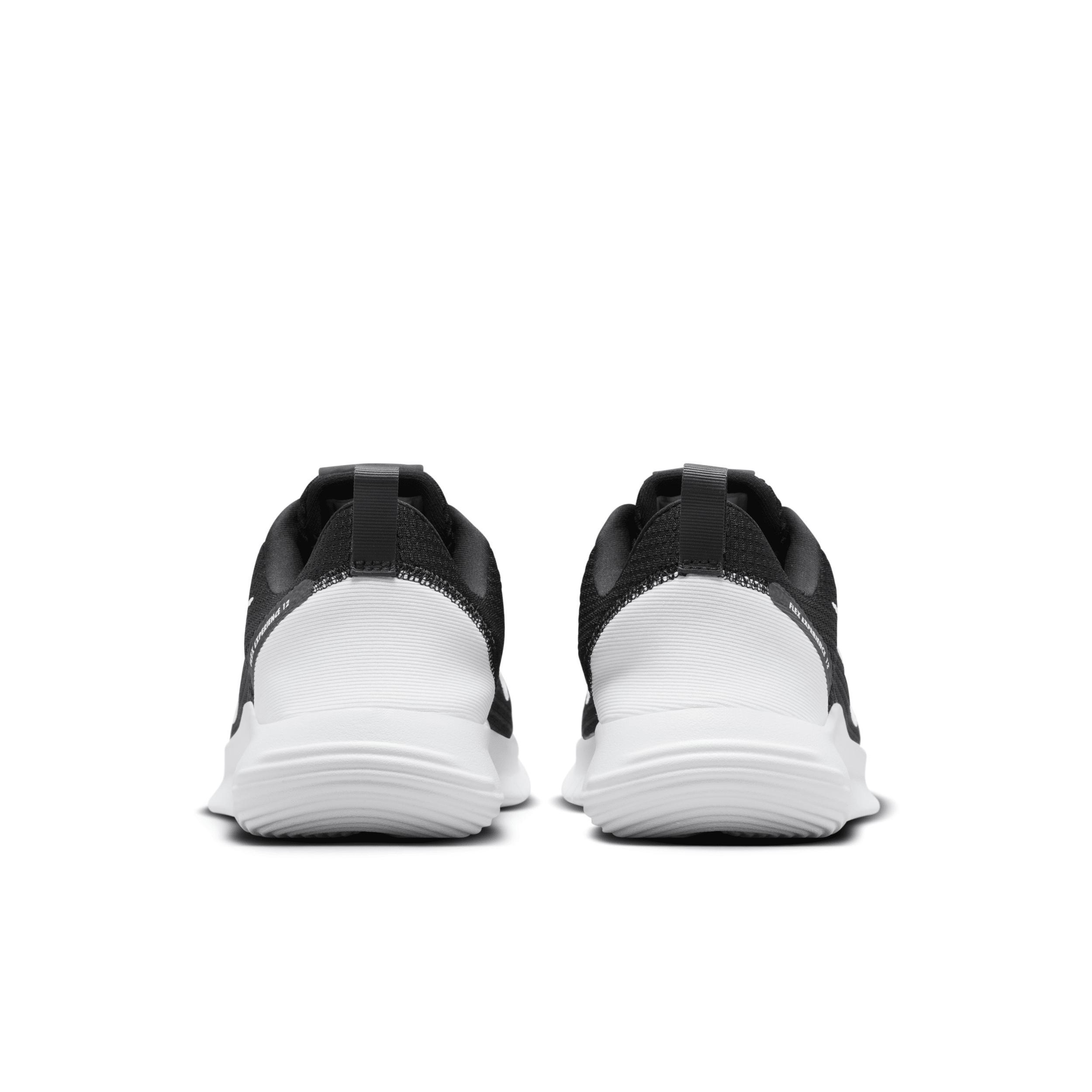 Nike Flex Experience Run 12 Men's Road Running Shoes, Size: 15 4E, Black White Gray Product Image