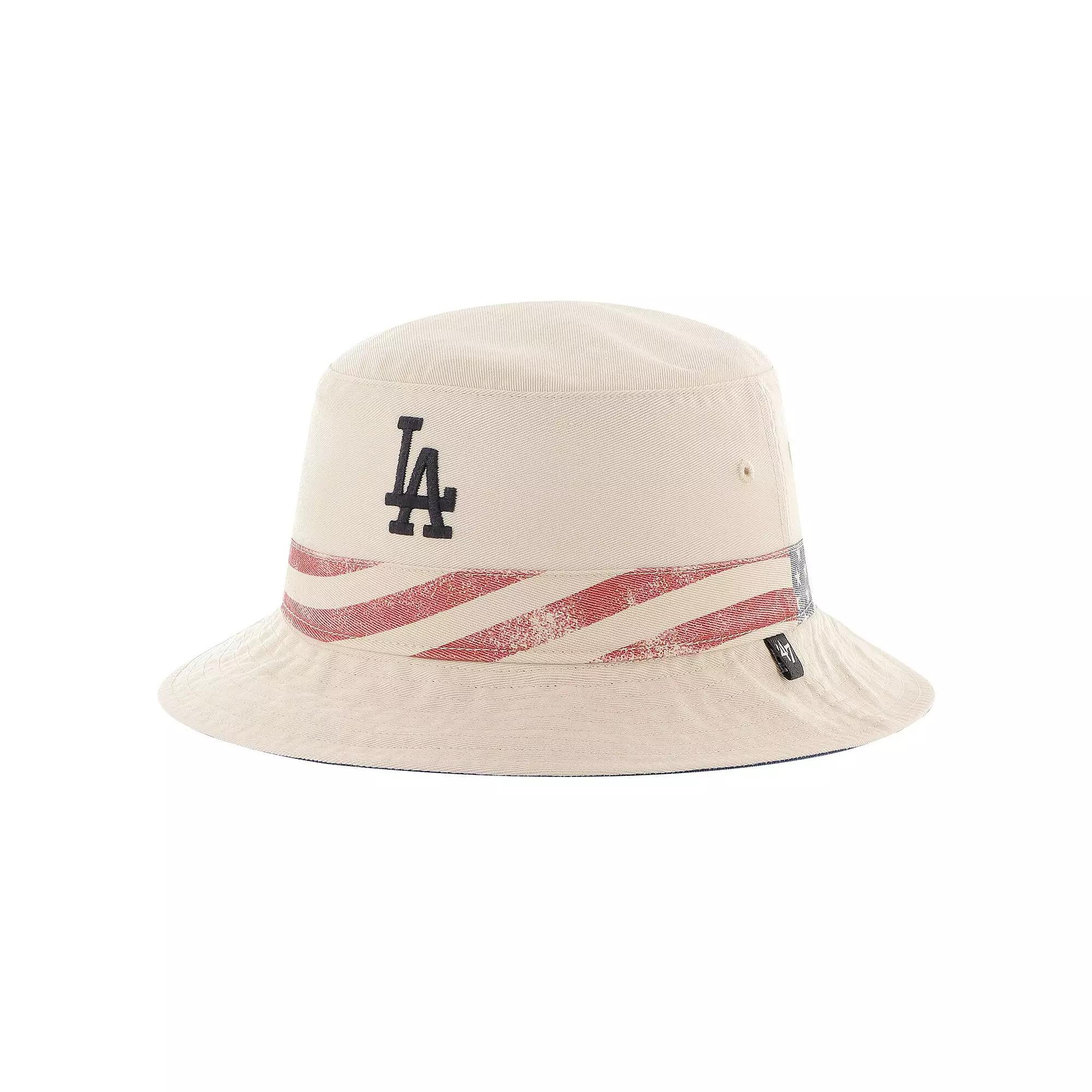 Men's '47 Khaki Los Angeles Dodgers Glory Daze Bucket Hat, Beig K Product Image